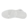 thumbnail image 5 of Mens Air Jordan 1 Mid White Metallic Silver 554724-105, 5 of 5