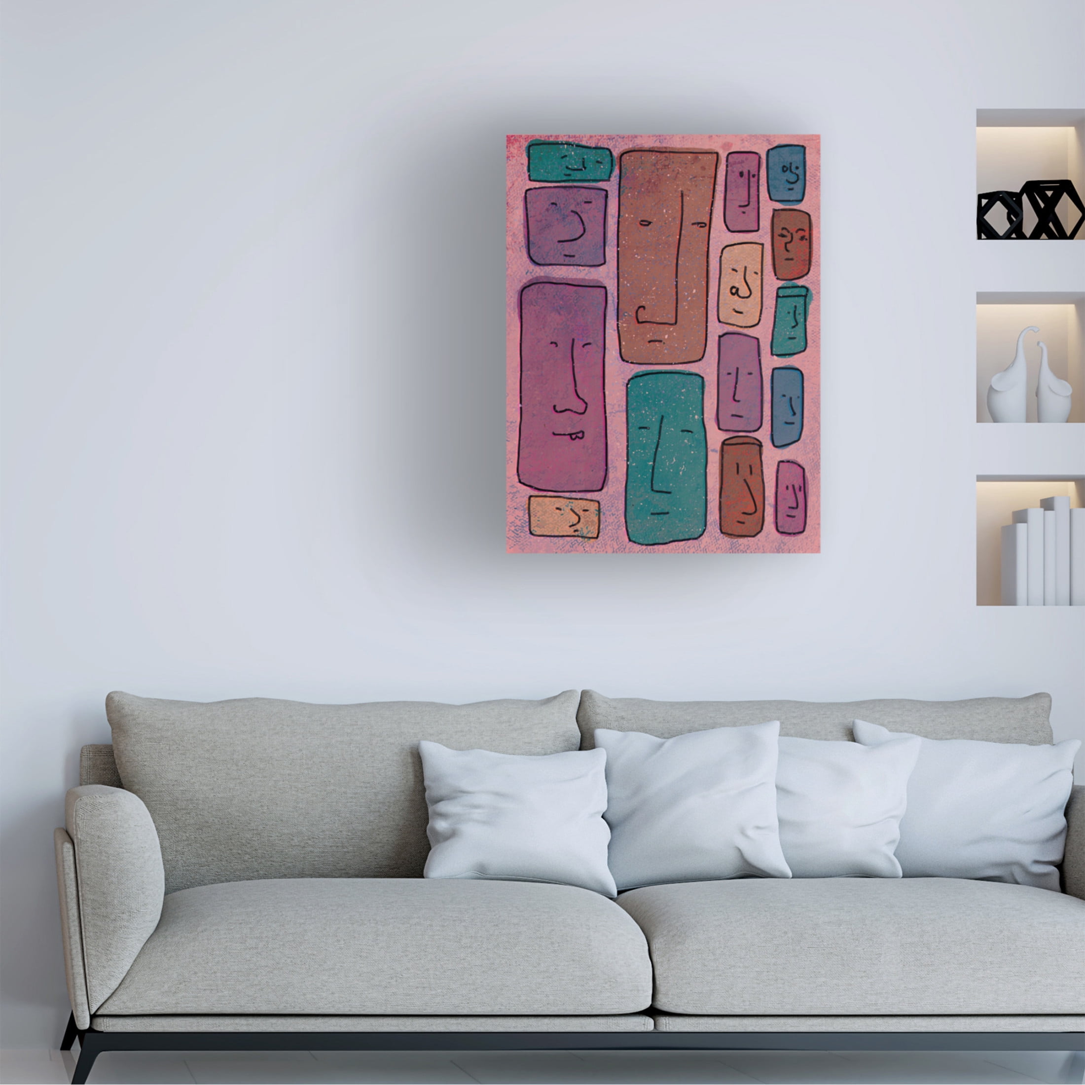 Trademark Fine Art Aylin Demir Faces Canvas Wall Art