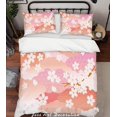 thumbnail image 1 of 3D Blanco Flor de Ciruelo Floral Funda de edredón Juego de ropa de cama Fundas de almohada 32, 1 of 2
