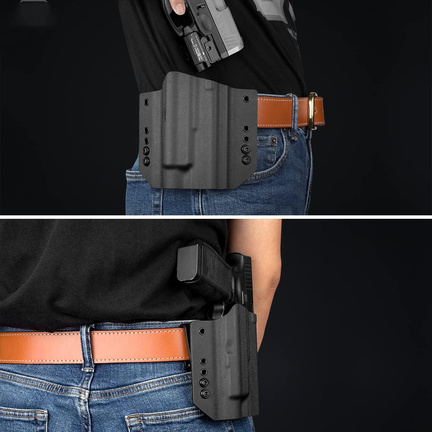 OWB Holster Fit Taurus G2C/G3C/MillenniumG2 PT111/PT140 w/OLIGHT BALDR Mini