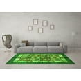 thumbnail image 3 of Ahgly Company Indoor Rectangle Abstract Green Modern Area Rugs, 5' x 8', 3 of 4