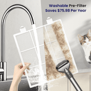 Air Purifiers for Allergies and Asthma up to 2215 Sq.ft, HEPA Air Purifiers with Washable Pre-Filter for Wildfire,Smoke, Pollen, Dust, Pet Fur & Odor, AP307, White+Black, 2026 New