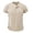 A-Beige264, variant on XIAONU Mens Henley Neck Slim Tee Fitted Short Sleeve Henley Neck Pullover Shirt Soft Casual Daily Tees