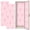 Color 4, variant on Pink 2 Pcs School Locker Magnetic Wallpaper for Girls 12" x 36" Pink White Wavy Line Minimalistic Reusable Removable Locker Accessories Back to School Supplies