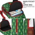 thumbnail image 4 of Sling Backpack,Green Christmas Tree Pattern Crossbody Bag with Water Bottle Holder,Waterproof Sling Bag for Men/Women with Chest Phone Holder for Hiking,Travel, 4 of 6