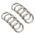 thumbnail image 1 of Unique Bargains Silver Tone Zinc Alloy Spring Gate O Ring Snap Clip Buckle, 10 Pack, 1 of 5