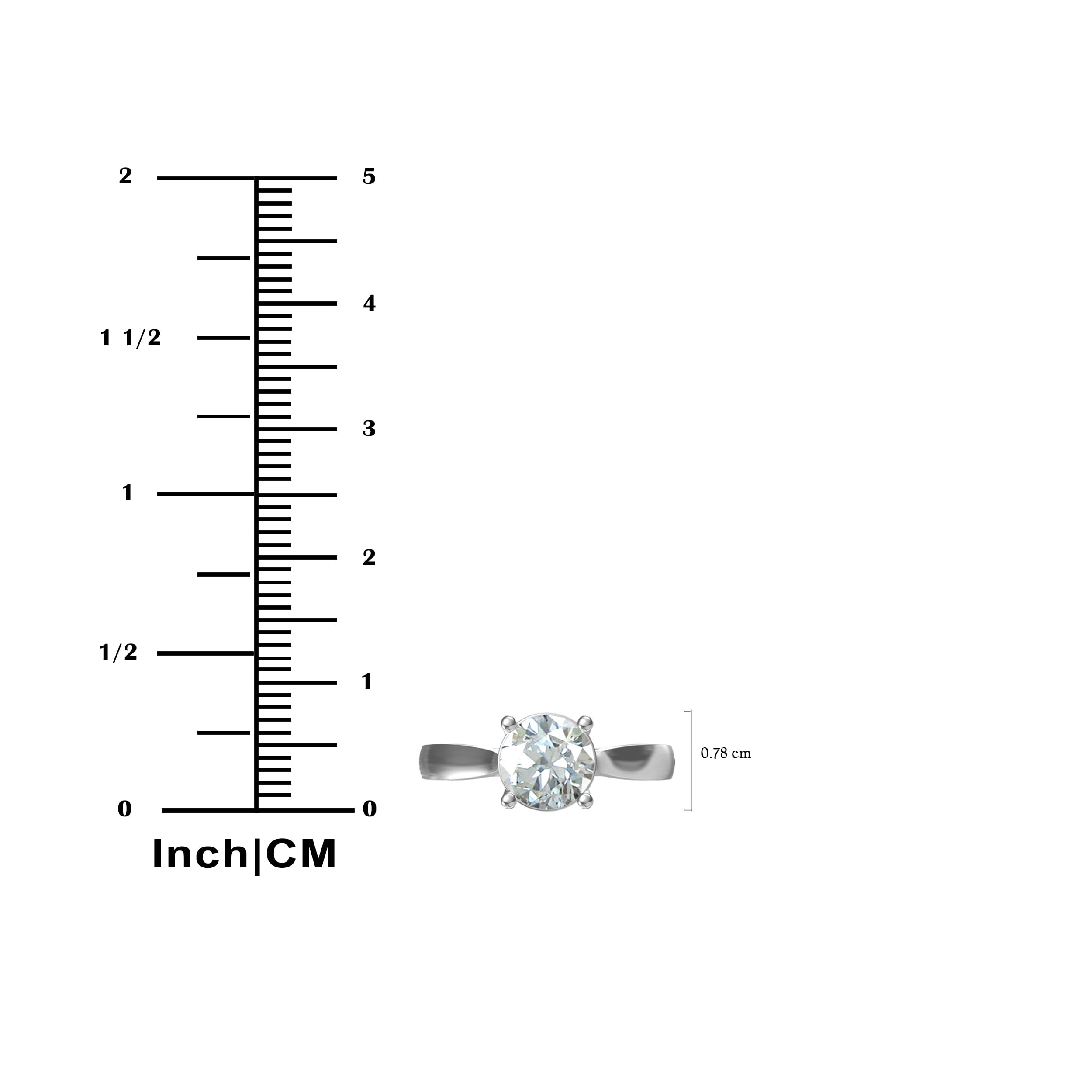 Unique Moments 2.00 Ct Round Lab Grown Diamond Ring in 10K for Women (HI-SI/I1 ) for Women