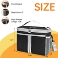 thumbnail image 2 of Aotto Lunch Box Cooler Bag, Versatile Insulated Lunchbox for Men Women Leak-Proof Cooler Tote Bag Organizer for Adults Work Outdoor Trips Black, 2 of 7