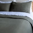 thumbnail image 3 of 100% French Linen Duvet Cover - Twin/Twin XL - Moss | BOKSER HOME, 3 of 5
