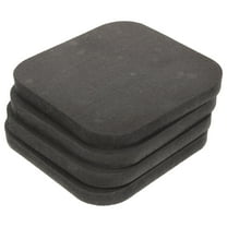 4pcs Rubber Treadmill Pads Exercise Equipment Mats Floor Protectors for Home Gym Fitness