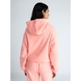 thumbnail image 3 of Scoop Women's and Women's Plus Mineral Washed Oversized Cropped Hoodie, Sizes XS-4X, 3 of 5