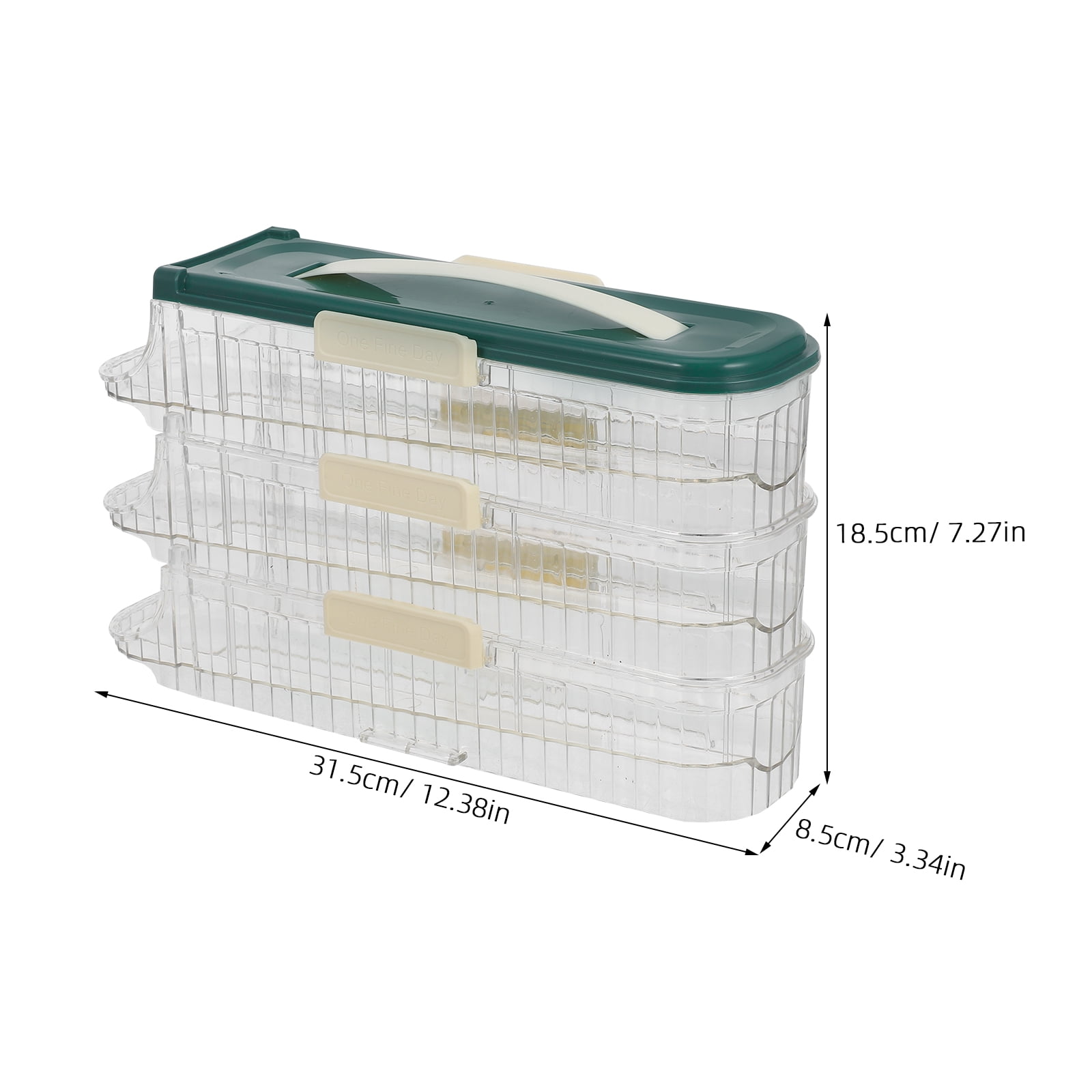 Auto Rolling Fridge Egg Organizer Three Layer Space Saving Eggs Dispenser for Refrigerator Storage Home Egg Holder Green