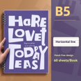 thumbnail image 2 of Walmart Clearance! Spiral Journalnotebook For Work B5 10.5 X 7.45 Inch College Ruled Journal Notebook Kraft Cover Notebook Ruled Paper 60 Sheets 120 Pages For School Study Suppliesnotebooks For Work, 2 of 4