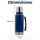 thumbnail image 2 of Termo Vaso Botella Para Café De Acero Inoxidable Grande 1 L Color Azul Oscuro, 2 of 5