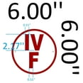 thumbnail image 2 of IV-F Floor Truss Circular Sign (WHITE ,Reflective Aluminum ,HEAVY DUTY,6X6, RUST Free ), 2 of 2