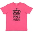 thumbnail image 3 of Inktastic My Dad is Bearded Inked and Awesome Youth T-Shirt, 3 of 5