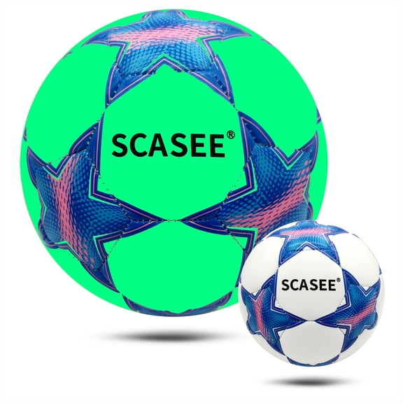 Light Up Soccer Ball Kid Size 3 - Glow in The Dark Soccer BallS with Needles and Pump Ball for Kids Boys,Girls and Youth Night Games