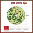 thumbnail image 3 of Kdxio Avocado With Seeds Print Christmas Tree Skirt Christmas Xmas Tree Skirts Mat for New Year Holiday Christmas Party Decorations-30", 3 of 7