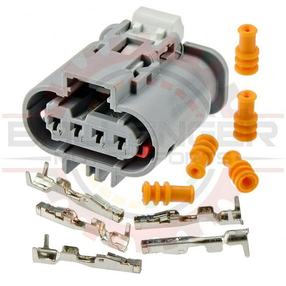 Ballenger Motorsports - 4 Way Connector Plug Kit Compatible with C7 Corvette Oxygen Sensor, Gray