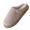 Gray, variant on CHUMUD Women's House Slippers - Soft Fleece Lined, Cozy Cotton Striped Texture Indoor Shoes with Anti-Slip Rubber Sole