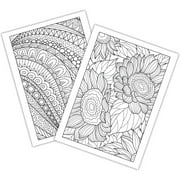 Calm Advanced Coloring Book, by CrownJewlz, (Paperback)