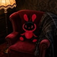 thumbnail image 5 of Gothic Black Red Bunny Halloween Plush, Creepy Reborn Rabbit Stuffed Animal Toy, Halloween Gifts for Teens Adults, 8.66 Inch, 5 of 7