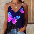 thumbnail image 4 of ICHUANYI Clearance Women's Summer Casual Sleeveless Blouse V Neck Tops T-Shirt Vest For Women(Purple, M) ICHUANYI WER2023080809921, 4 of 6