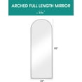 TinyTimes 65''x22'' Arched Full Length Mirror Freestanding Floor Length
