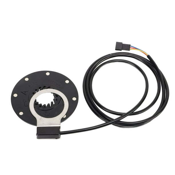 Sensor De Asistencia De Pedal De Bicicleta Eléctrica, Sensor De Velocidad Del PAS Asistencia 1:1 8 Imanes ABS De Bucle Magnético Dual Resistente A Impactos Con Bobina