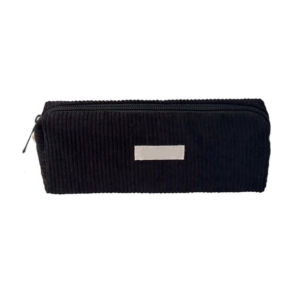 Pencil Case Corduroy Durable Zipper Closure Spacious Stationery Storage for Collage Daily Use