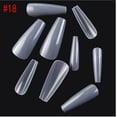thumbnail image 2 of Iumwxz 100pc Of Matte Fake Nails Long Nail Art Patches Full Frosted Nail Box, 2 of 2