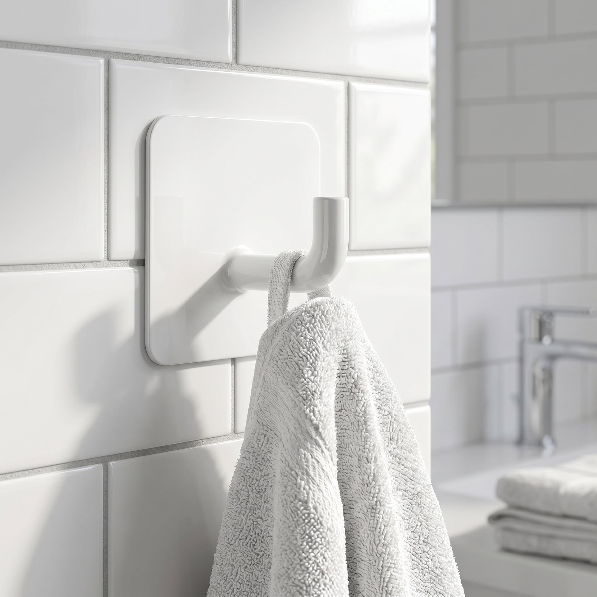 Unique Bargains 12Pcs Utility Hooks Metal Square Durable Hooks White 1.8x1.8inch