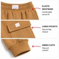 thumbnail image 4 of Quad Seven Boys Sweatpants Soft Active Fleece Cargo and Basic Jogger Pants with Pockets 4 Pack, 4 of 7