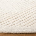 thumbnail image 3 of SAFAVIEH Textural Vince Geometric Area Rug, Ivory, 4' x 4' Round, 3 of 8