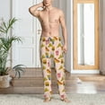 thumbnail image 3 of Cauagu Hamburger Pizza Coke Mens Pajama Pants Sleep & Lounge Pants,PJ Bottoms with Pockets-Small, 3 of 7