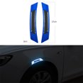 thumbnail image 1 of Car Reflective Strip Door Warning Reflector Carbon Fiber Universal Luminous Stickers Decals, 1 of 6