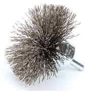 Weiler Flared End Brush,Steel,3 In.,16,000 RPM 96141