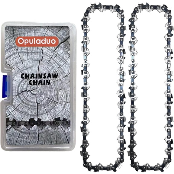 Opuladuo 2PC 8 Inch Chainsaw Chain for Sun Joe SWJ800E SWJ806E SWJ802E, 8" Replacement Chain for WEN 4019 Pole Chain Saw - 3/8" - .050" - 33 DL