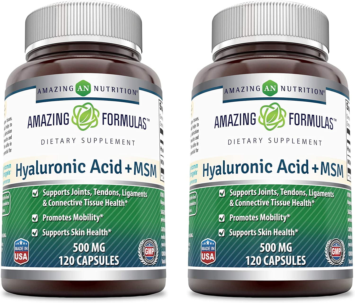 Amazing Formulas Hyaluronic Acid & MSM Dietary Supplement500