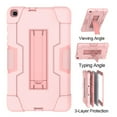 thumbnail image 5 of Dteck Case Compatible with Samsung Galaxy Tab A 8.0 inch 2019 Model SM-T290 T295 T297, Heavy Duty Shockproof Rugged Full Body Protection Case Kickstand Cover (no built-in screen protector), Rosegold, 5 of 8