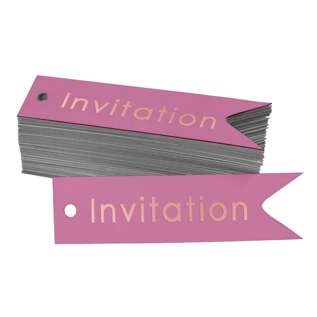 Inkdotpot Real Rose Gold Foil Invitation Party Tags Favor Hang Paper Tags 50 Pieces