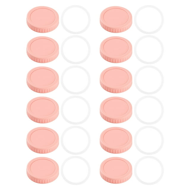 Couvercles de Bocaux de Stockage Alimentaire, Bouchons de Scellage Durables et Anti-Rayures, 12 Pcs, Solutions de Stockage pour Cuisine et Usage Extérieur, 12 Pcs