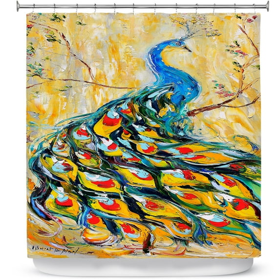 Shower Curtains 70" x 84" from DiaNoche Designs by Karen Tarlton - Luminous Peacock I