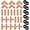 30 Pieces- Irrigation Fittings, variant on 30 Pieces Drip Irrigation Kit:Drip Irrigation Parts for 1/2 Inch Drip Irrigation Tubing with 17mm 0.600" ID Drip Line Fittings Barbed Connectors Including 10 Couplings 8 Tees 6 Elbows 6 Plugs