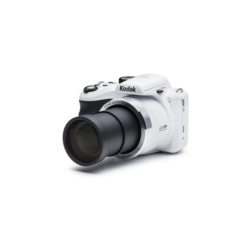 KODAK PIXPRO Astro Zoom AZ421-WH 16MP Digital Camera with 42X Optical Zoom  and 3 LCD Screen (White)