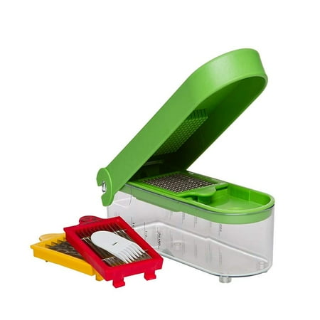 Prepworks by Dice and Slice Chopper, 3 Interchangeable Blades, Veggie Chopper, Fruit Chopper, Onion Chopper, Non-Skid Base, Set includes:.., By Progressive