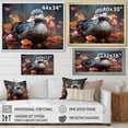thumbnail image 4 of Designart "Floral Swims of Grey Duck II" Animals Framed Wall Art Decor - Modern Farmhouse Grey Duck Hallway Framed Wall Art Decor, 4 of 6