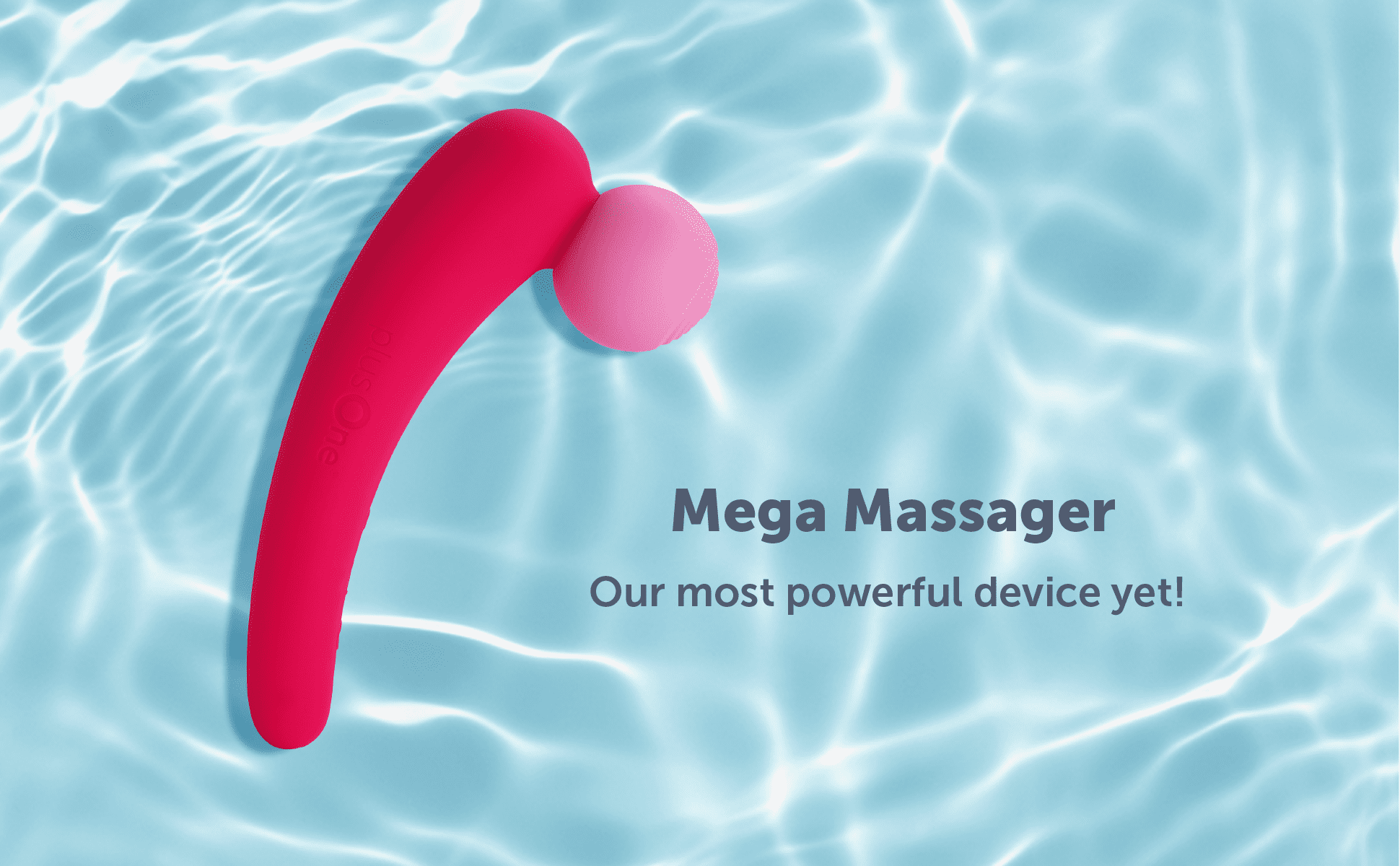 plusOne Mega Massager, Powerful Head, Additional Attachment, 15 Vibration Patters, Waterproof