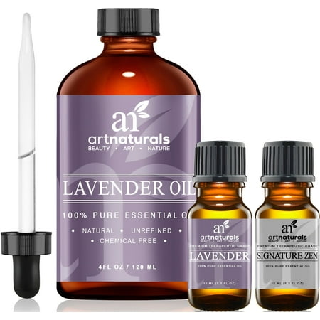 Art Naturals Lavender Essential Oil 3-Piece Set - Walmart.com