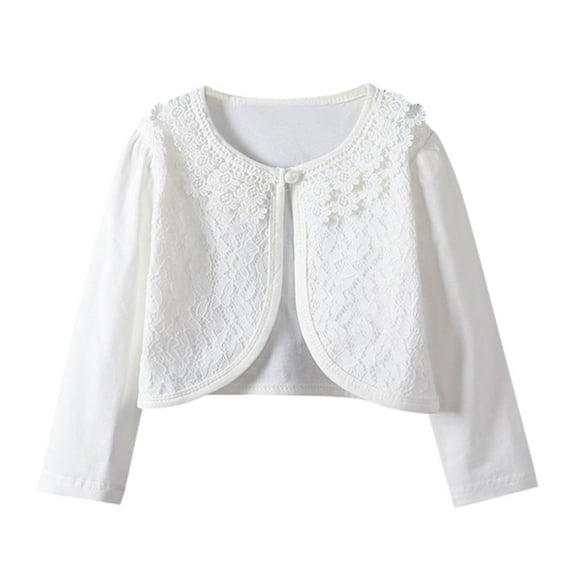 Outerwear Jackets Girl's Long Sleeve Drop Shoulder V Neck Button Front Ribbed Knit Cardigan Sweaters Jackets For Kids 7-8 Solid